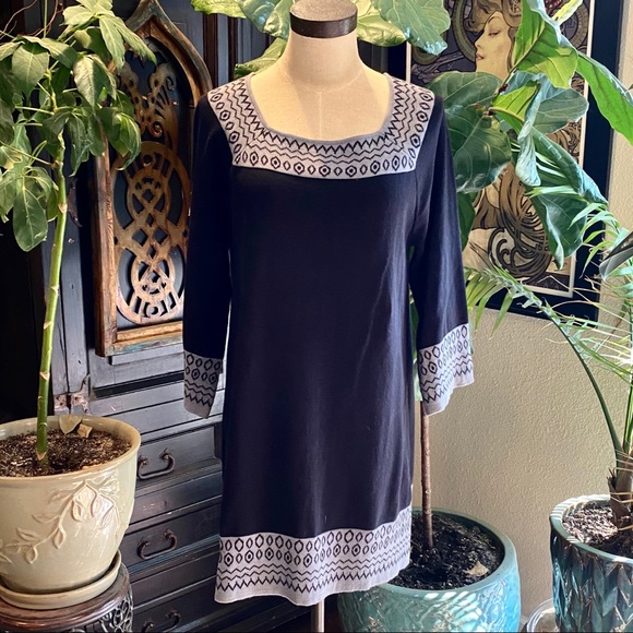 macy's black sweater dress